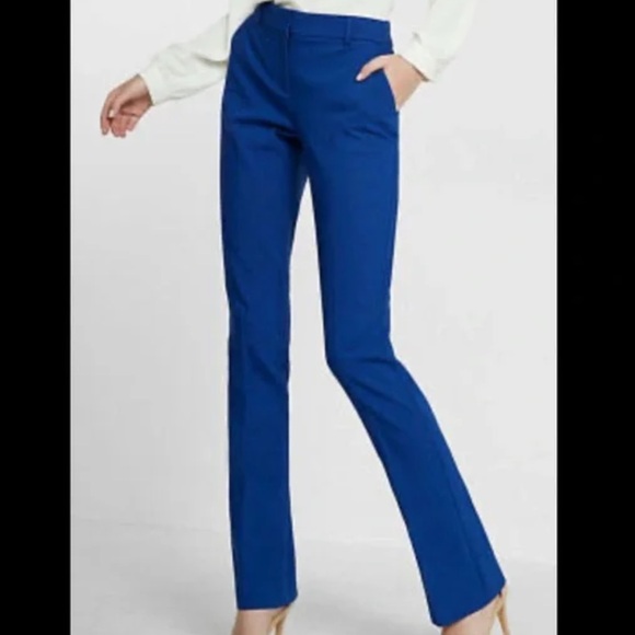 Express Columnist Low Rise Blue Pants Size 8 - Picture 1 of 9